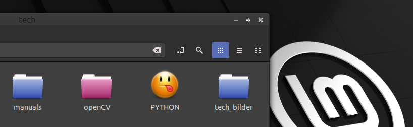 Linux Mint Ordner
